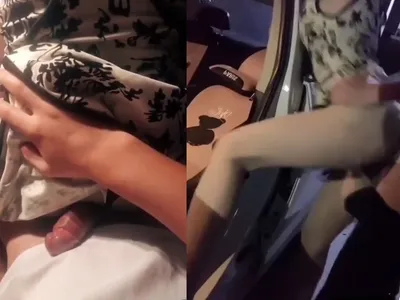 Cô bạn gái dáng nuột cưỡi ngựa nhấp nhả cực sướng trong ô tô